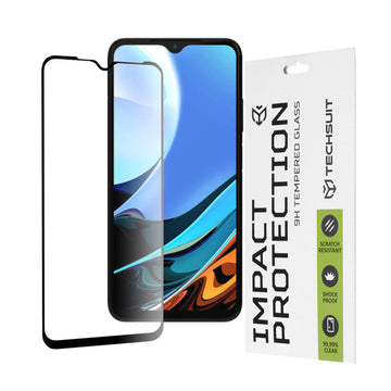 Folie Clear pentru Xiaomi Redmi 9T, Full Glass - Transparent / Negru