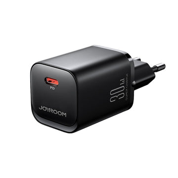 Incarcator Retea Joyroom JR-TCF07EU, 30W, 1xUSB-C, PD, Fast Charging - Negru