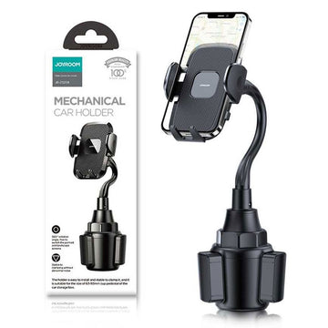 Suport Auto Joyroom JR-ZS259, cu Cleme Laterale, Montaj Cup Holder, MultiAngle - Negru