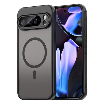 Husa MagFrost Pro pentru Pixel 10 Pro, Google, Matte MagSafe, Frosted Frame - Negru