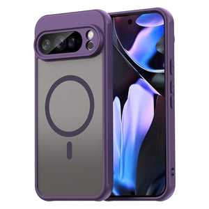 Husa MagFrost Pro pentru Pixel 10 Pro, Google XL, Matte MagSafe, Frosted Frame - Mov