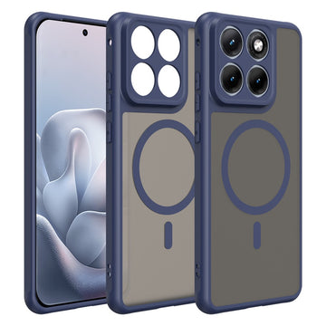Husa MagFrost Pro pentru Motorola Edge 70, Fusion, Matte MagSafe, Frosted Frame - Bleumarin