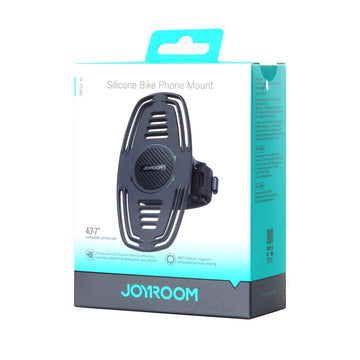 Suport Moto/Bike Joyroom JR-ZS382, Montaj Ghidon, SiliconBand, Shockproof, 4 Corners - Negru