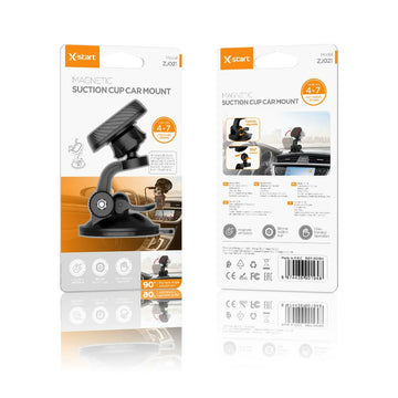 Suport Auto X-Start ZJ021, Montaj Bord/Parbriz, 360°, Flexibil - Negru