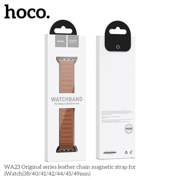 Hoco WA24, Curea Metalica, Universal Size 42/44/45/49mm, Original Chain - Maro