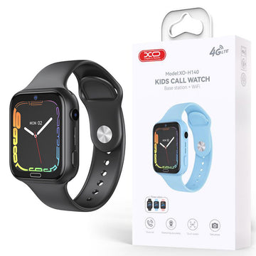 Ceas Smart XO H140, pentru Copii, SIM Card 4G, WiFi, Camera Foto, Functie de Localizare, GPS WaterProof - Negru