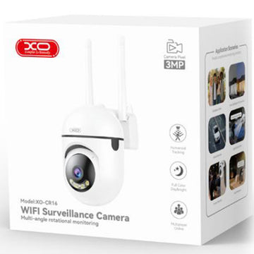 Camera Video de Interior XO CR16, Supraveghere, 2.4G + BT 5.0, MultiStreaming, Infared, NightVision - Alb