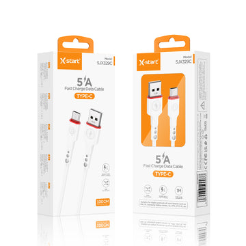 Cablu Date si Incarcare X-Start SJX329C, USB-A la USB-C, 5A, 1m - Negru
