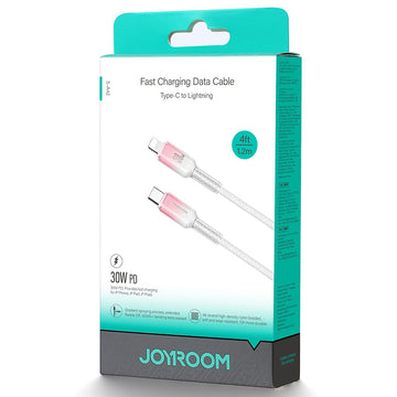 Cablu Date si Incarcare Joyroom A42, USB-C la Lightning, PD30W, QC3.0, 1.2m - Alb