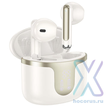 Casti Wireless Hoco EQ7, Ear Buds, BT 5.3, 180h StandBy, 300mAh, Power LED - Alb