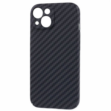 Husa iPefet Carbon pentru iPhone 14 Plus, Kevlar Pattern - Negru