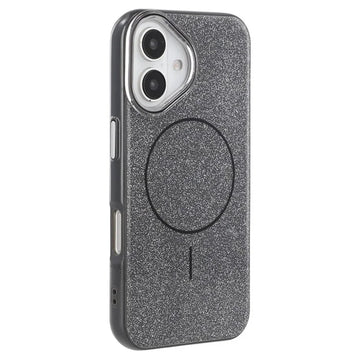 Husa Mag Glitter pentru iPhone 16 Plus, MagCase, PC, Shinny - Negru