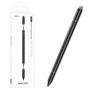 Stylus Pen 3 in 1 Hoco GM111, Capacitativ + Stylus, Tru Ecran Telefon/Tableta - Negru