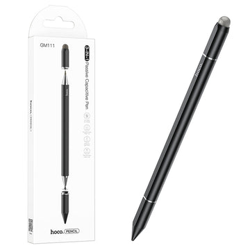 Stylus Pen 3 in 1 Hoco GM111, Capacitativ + Stylus, Tru Ecran Telefon/Tableta - Negru