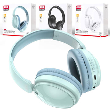 Casti Wireless XO BE36, Over Ear, BT 5.0, 180h StandBy, Gaming, Crystal - Verde