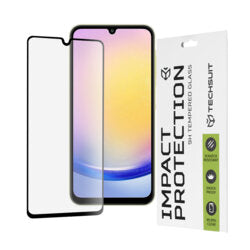 Folie Clear pentru Samsung A25 5G, Full Glass - Transparent / Negru