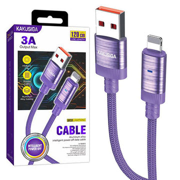 Cablu Date si Incarcare Kaku KSC-972, USB-C la Lightning, PD27W, QC3.0 - Mov
