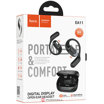 Casti Wireless Hoco EA11, EarBuds, On-Ear, Noise Cancelling - Negru