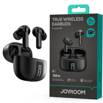Casti Wireless Joyroom JR-FN3, Ear Buds, BT 5.4, 35/350mAh, 7h, Power LED, Waterproof - Negru