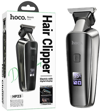 Hoco HP23, Aparat de Tuns, Hair Clipper, Portabil, 600mAh, 7000RPM, 2 Distantiere - Negru