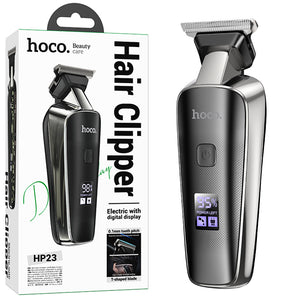 Hoco HP23, Aparat de Tuns, Hair Clipper, Portabil, 600mAh, 7000RPM, 2 Distantiere - Negru