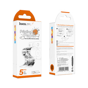Camera Foto-Kids Hoco PRINT, Rola Hartie Foto pentru Camera Foto-Kids, Set 5 Buc. - Alb