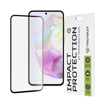 Folie Clear pentru Samsung A35, Full Glass - Transparent / Negru