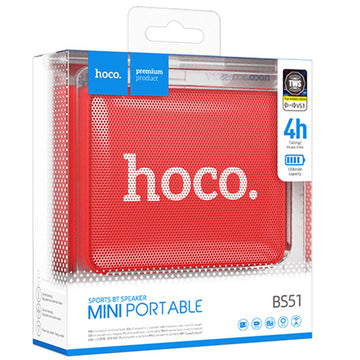 Boxa Portabila Hoco BS51, Wireless BT 5.3, 5W, 1200mAh, Sport Brick - Rosu