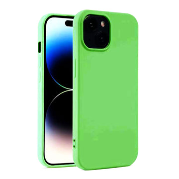 Husa Soft pentru iPhone 13, MicroFiber, TPU - Verde neon