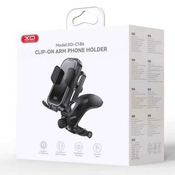 Suport Auto XO C186, cu Cleme, Montaj DashBoard, MultiAngle - Negru