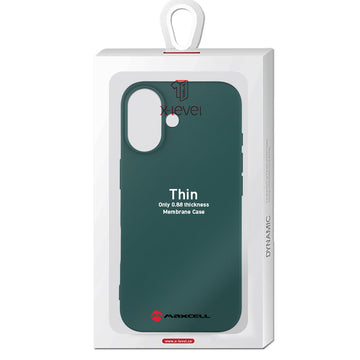 Husa X-Level Thin pentru iPhone 17, Thin Series, SoftTouch - Deep verde