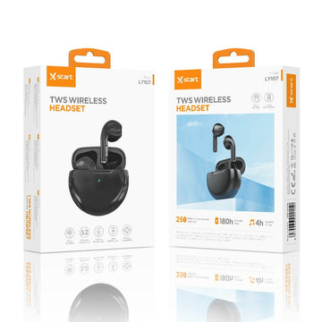 Casti Wireless X-Start LY-107, In-Ear, 180h StandBy, 250mAh - Negru