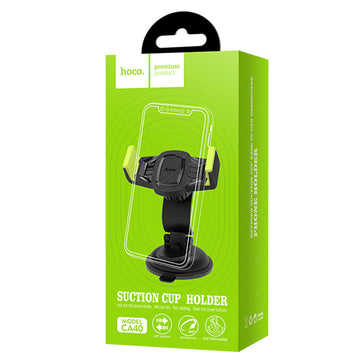 Suport Auto Hoco CA40, cu Cleme Laterale, Montaj Bord, MultiAngle, Compact - Negru