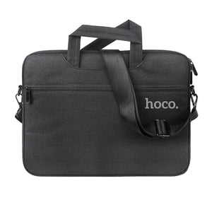 Hoco GT1, Geanta pentru laptop 15.6 inch, din Material Textil, cu Microfibra, Simple Series - Negru