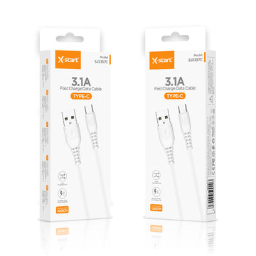Cablu Date si Incarcare, USB-A la USB-C X-Start SJX357C, 3.1A, 1m, White