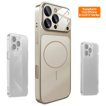 Husa MagLens pentru iPhone 14 Pro Max, SlimCase, GlassGuard - Gri