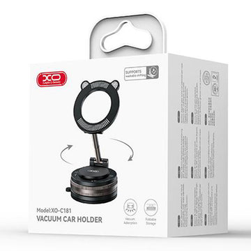 Suport Auto XO C181, Magnetic, Montaj Bord, Suction Cup, Pliabil, MultiAngle - Negru