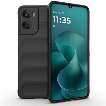 Husa Wave pentru Motorola Moto G06, Grip Anti-Shock, TPU - Night negru