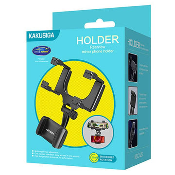 Suport Auto Kaku KSC-525, cu Cleme Laterale, Montaj Oglinda Retrovizoare, MultiAngle - Negru