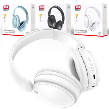 Casti Wireless XO BE36, Over Ear, BT 5.0, 180h StandBy, Gaming, Crystal - Alb
