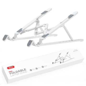 Suport Portabil XO C102, pentru Laptop, Brate Flexibile, Folding - Inaltime reglabila argintiu