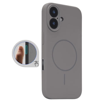 Husa MagThin pentru iPhone 16 Plus, SoftTouch, Camera Control, TPU - Stone gri