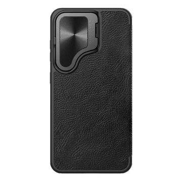 Husa Nillkin pentru Samsung S24, Qin Piele, PC Piele - Negru