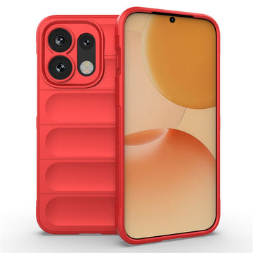 Husa Wave pentru Oppo Reno 16/16 Pro, Grip Microfiber, ShockProof - Rosu