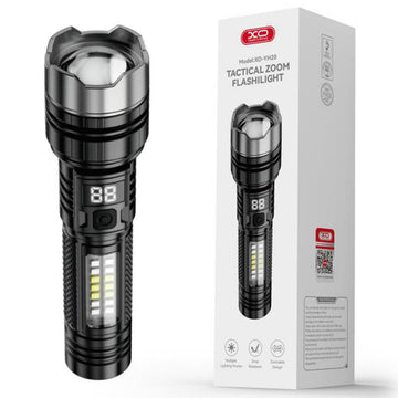 Lampa XO YH20, cu Zoom Telescopic, 1200mAh, ~3h Utilizare - Negru