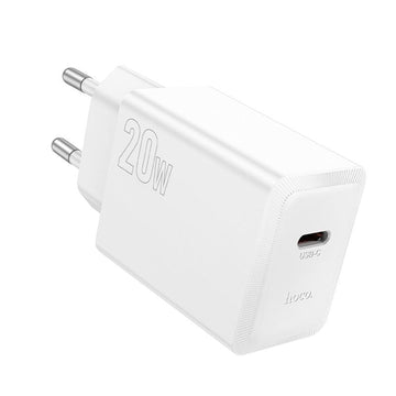 Incarcator Retea Hoco N68, PD20W 5V, 3A, 1xUSB-C, FastCharge - Alb