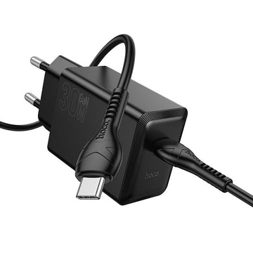Incarcator Retea Hoco N70, PD30W 5V, 3A, 1xUSB-C, FastCharge - Negru