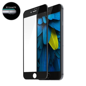 Folie Clear pentru iPhone 6s, Full Glass - Transparent / Negru