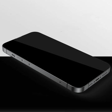 Folie Privacy pentru iPhone 15 Pro Max, Full Glass - Transparent / Negru
