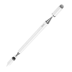Stylus Pen 3 in 1 Hoco GM111, Capacitiv + Stylus, Touch Ecran Telefon/Tableta - Alb